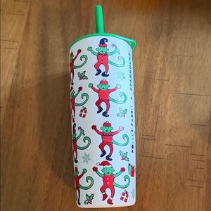 Limited edition Starbucks Roller Rabbit Tumbler with Green Straw. Never used.